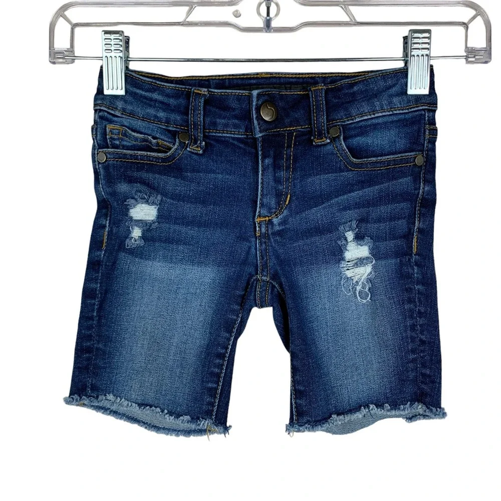 Joe’s Jean Shorts Denim Distressed Adjustable Waist Blue Girls 4
